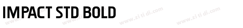 Impact Std Bold字体转换